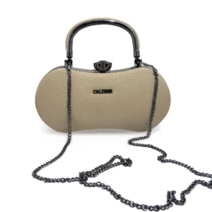 Caliber Mini Top Handle Bag – Beige Elegance