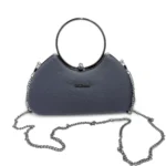 Caliber Luna Ring Handle Mini Bag – Black