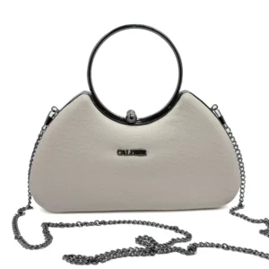 Caliber Luna Ring Handle Mini Bag – Beige