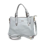 Classic Work Tote Bag with Top Handles-Off White