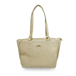 Chic Compact Shoulder Bag-Beige