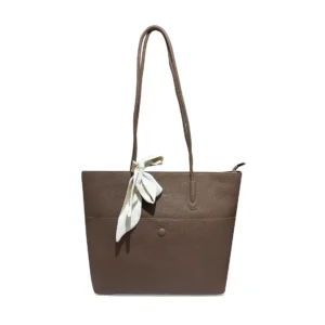 Elegant Mini Structured Shoulder Bag-Brown