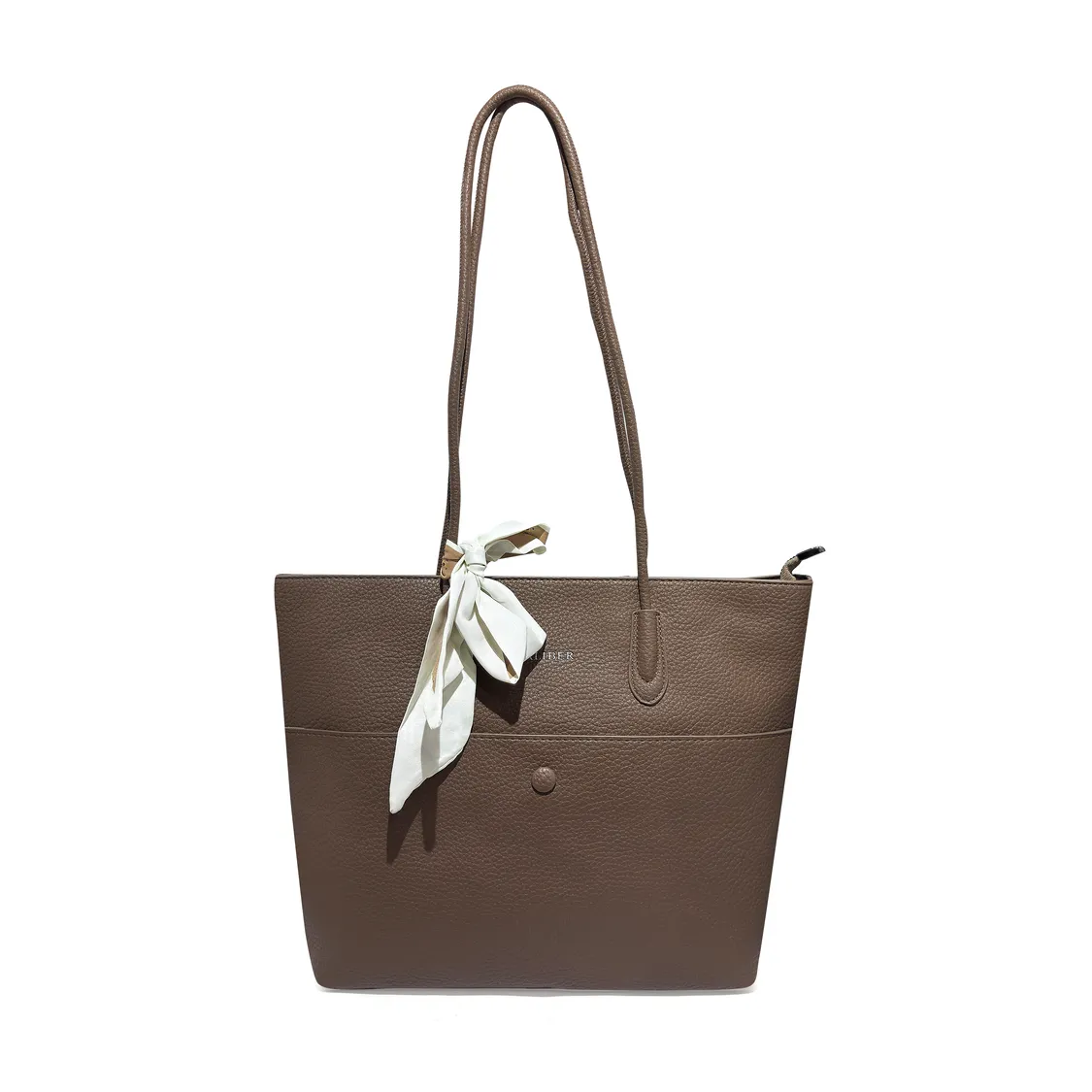 Elegant Mini Structured Shoulder Bag-Brown