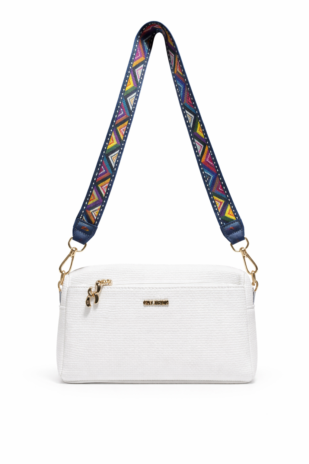 Stylish Compact Sling Bag-White