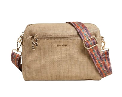 Stylish Compact Sling Bag-Beige