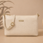 Caliber Woven Texture Crossbody Bag