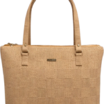 Caliber Woven Textured Tote Handbag with Dual Handles