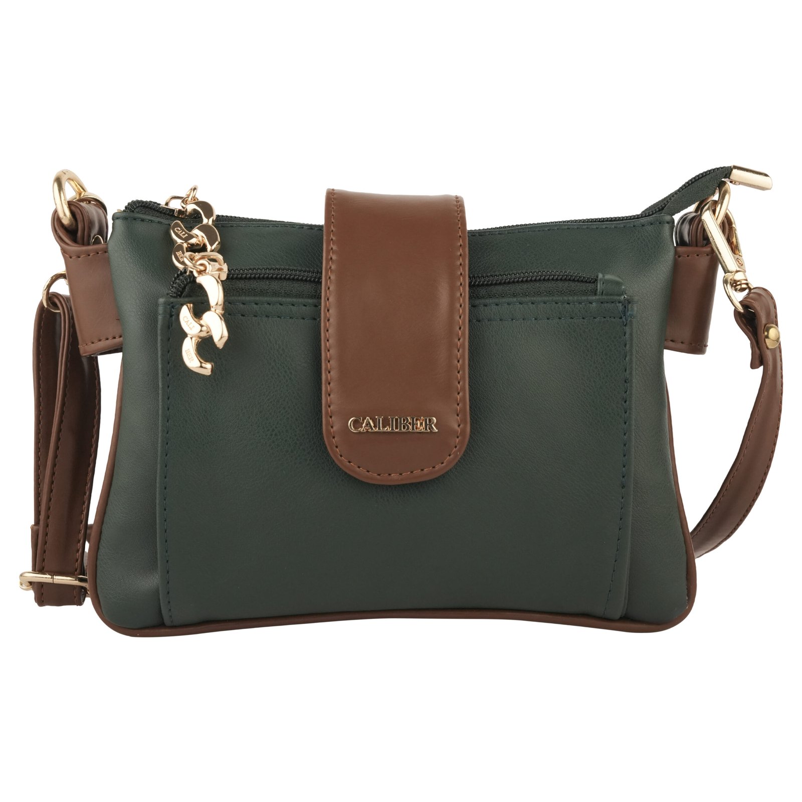 Caliber Classic Dual-Tone Crossbody Bag