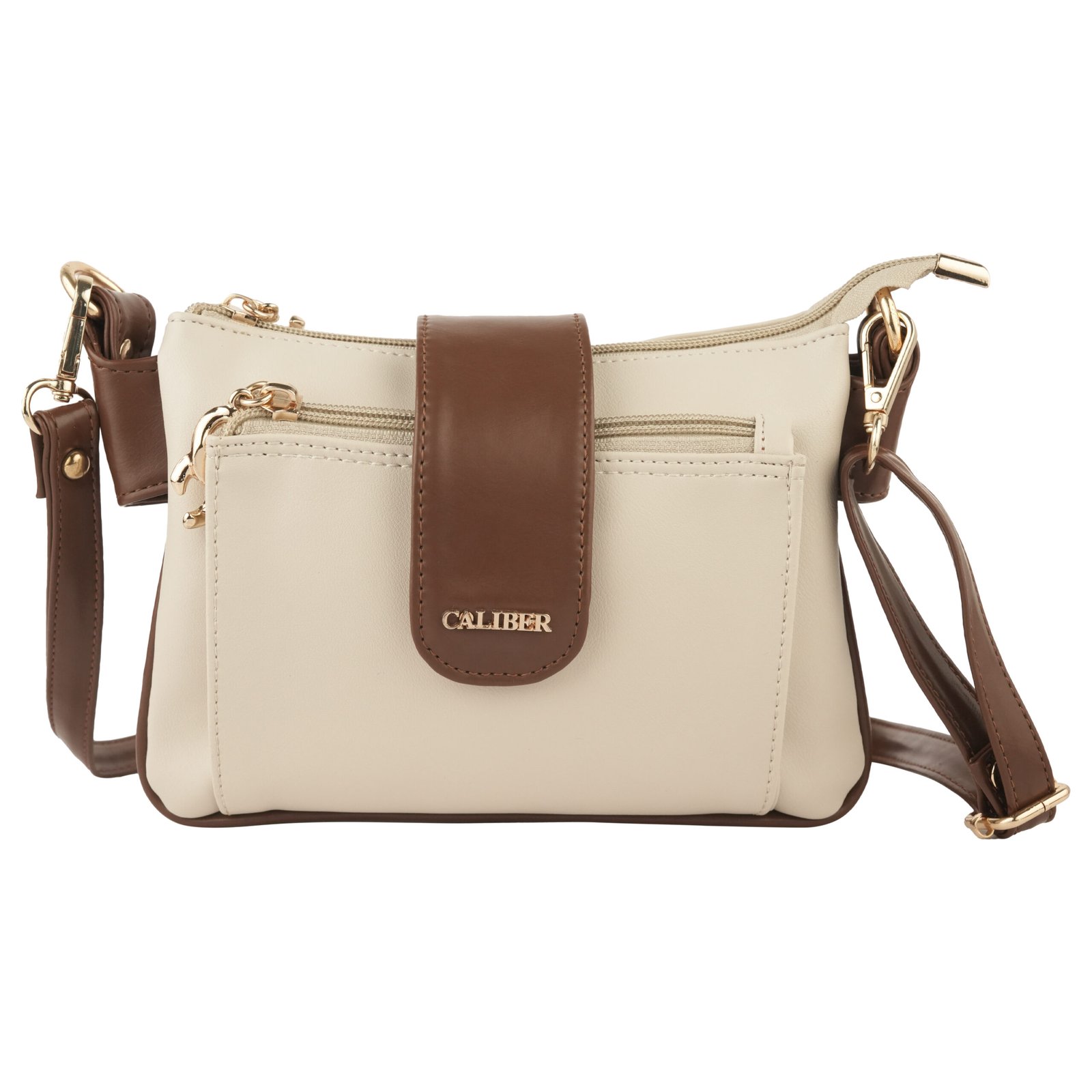 Caliber Classic Dual-Tone Crossbody Bag