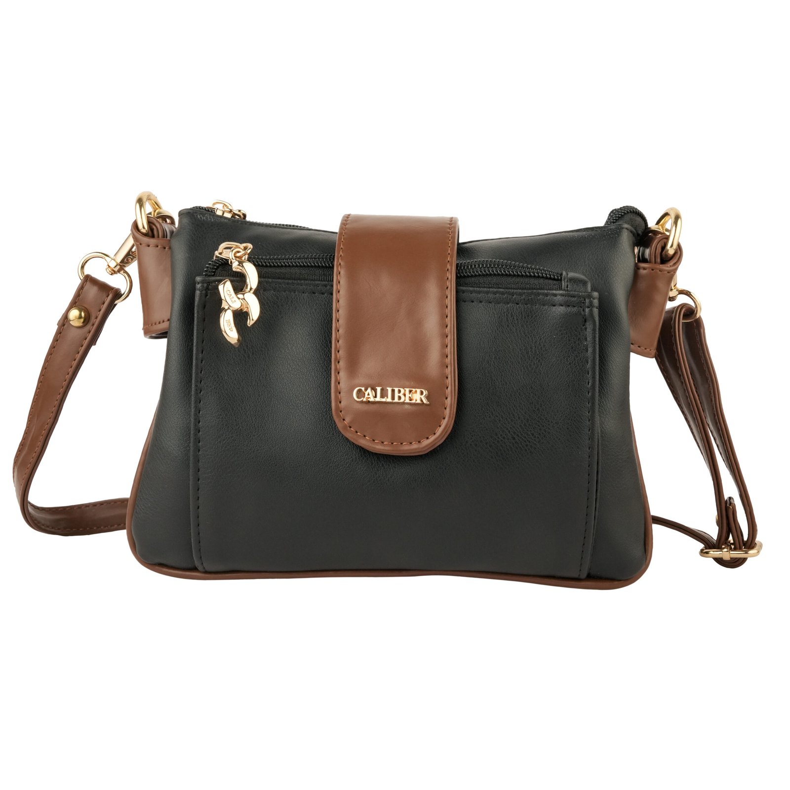 Caliber Classic Dual-Tone Crossbody Bag