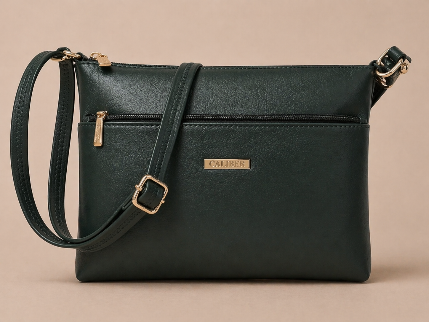 Caliber Dual Pocket Crossbody Handbag