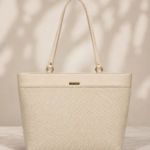 Caliber Elegant Woven Pattern Shoulder Tote