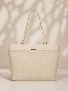 Caliber Elegant Woven Pattern Shoulder Tote