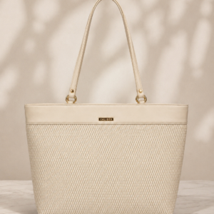 Caliber Elegant Woven Pattern Shoulder Tote