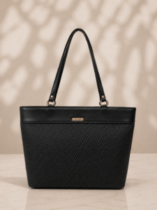 Caliber Elegant Woven Pattern Shoulder Tote
