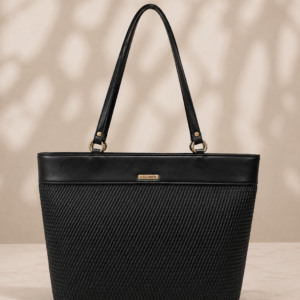 Caliber Elegant Woven Pattern Shoulder Tote