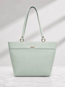 Caliber Elegant Woven Pattern Shoulder Tote